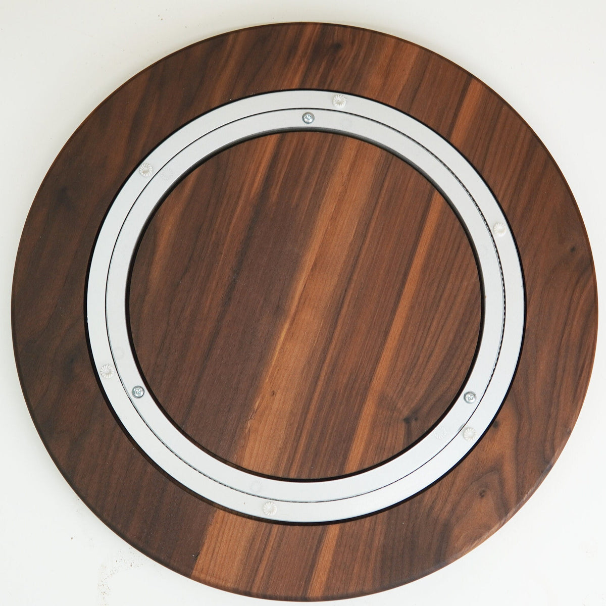 Walnut Lazy Susan | Multiple Size 10" to 28" | 1 Inch Thick Solid Hardwood | Low Profile | Turn Table | Centerpiece | Kitchen Décor
