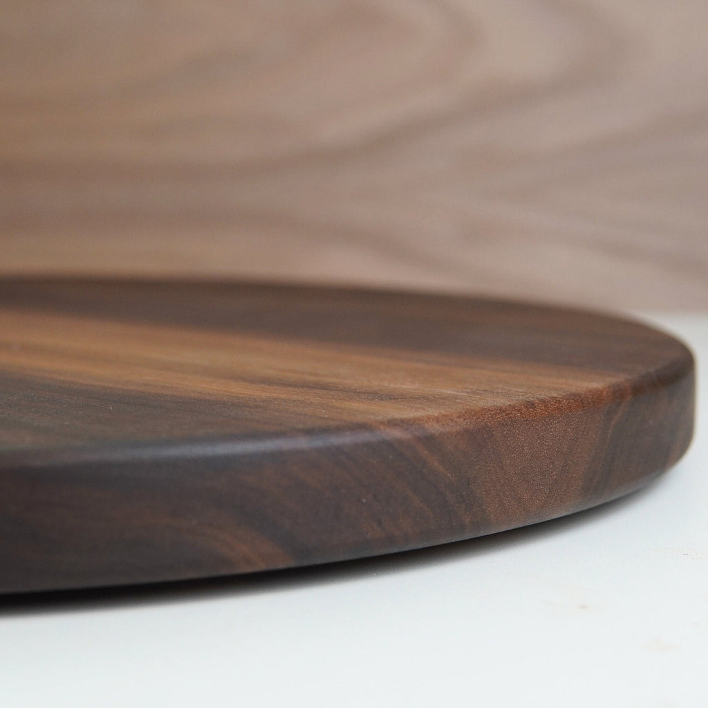 Walnut Lazy Susan | Multiple Size 10" to 28" | 1 Inch Thick Solid Hardwood | Low Profile | Turn Table | Centerpiece | Kitchen Décor