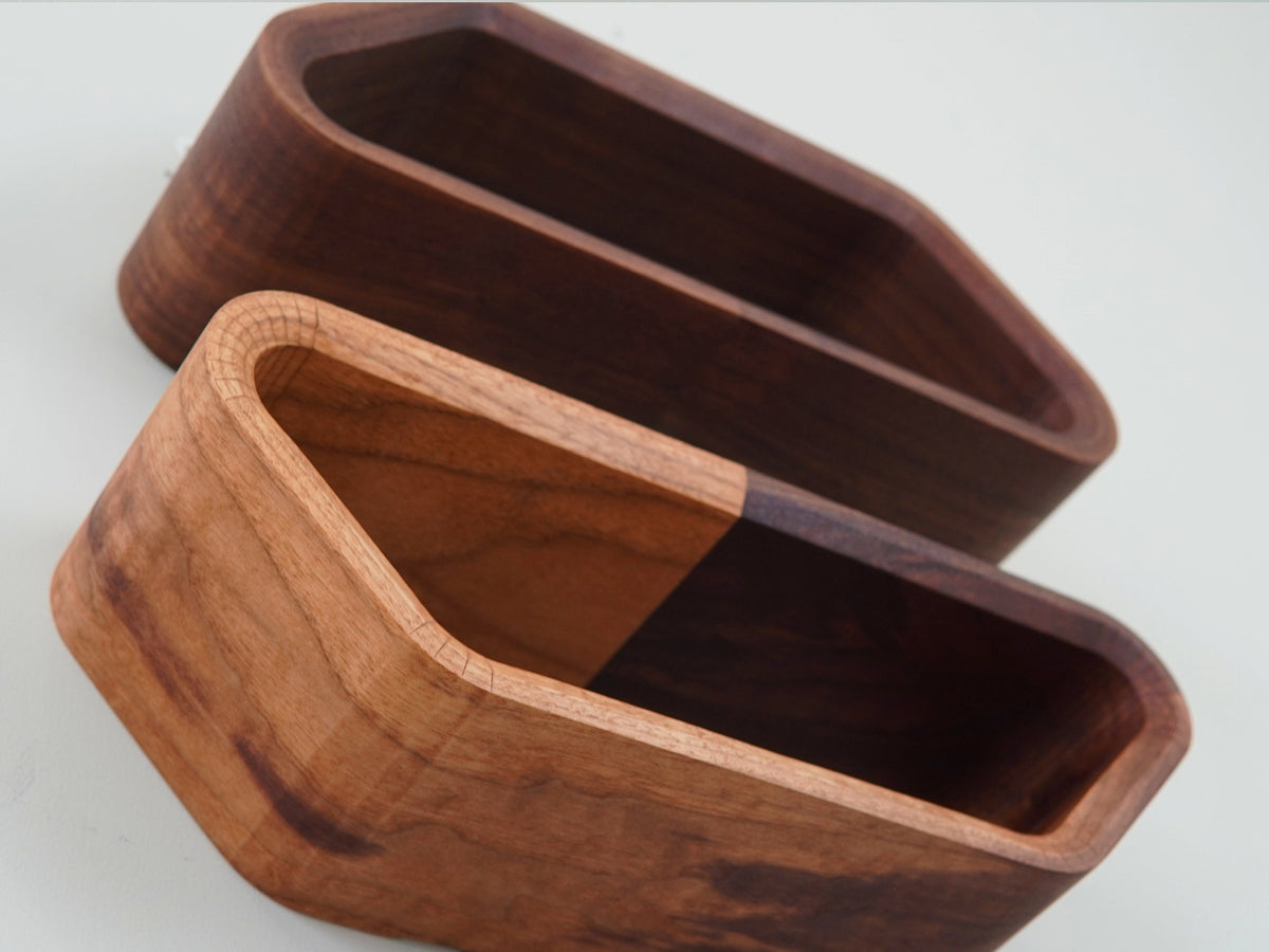 Hexagon Floating Shelves | Modern Floating Shelves | Geometric Floating Shelf | Curved Floating Shelf | Solid Walnut Shelf | Wall Shelf